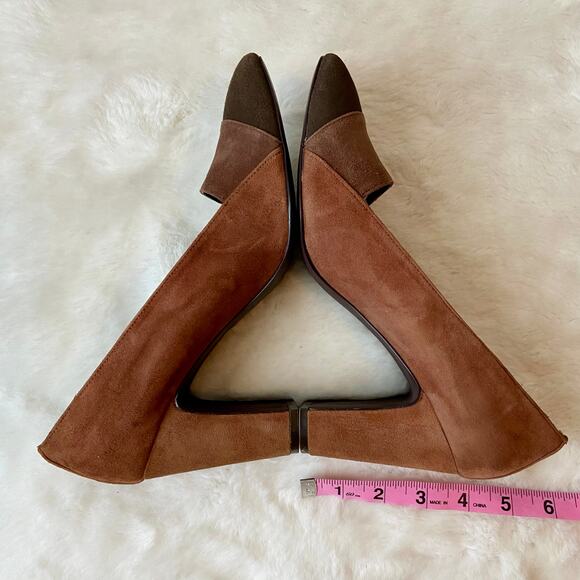 Liz Claiborne Suede Patchwork Heels - Picture 10 of 10